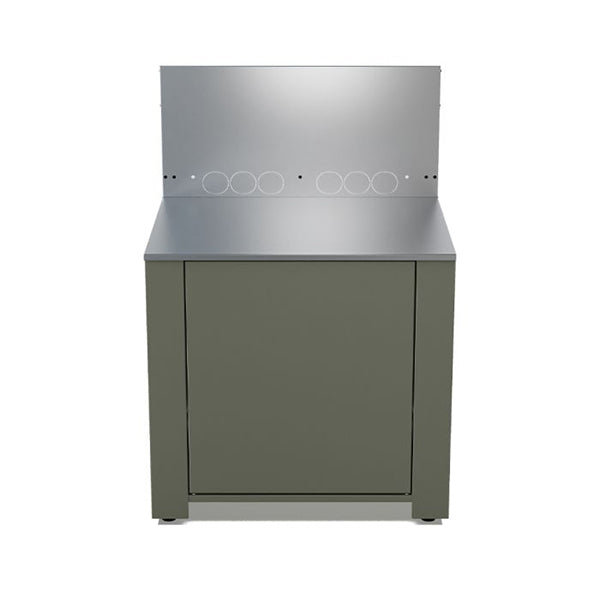 Meuble pour plancha coloris sauge Modulo ENO - Mathon - 1