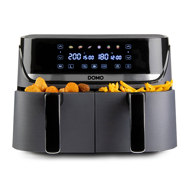 Friteuse à air chaud à doubles compartiments Double Fry Zone 8 L 2850 W DO552FR Domo - Mathon - 2