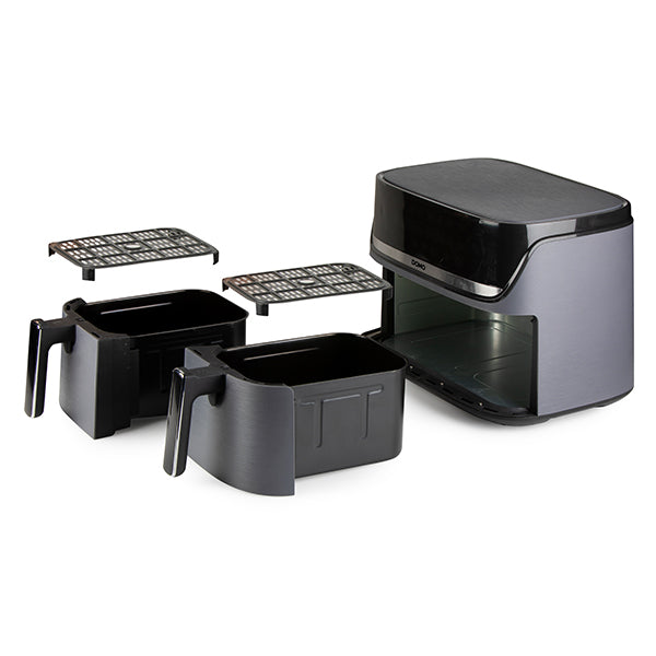 Friteuse à air chaud à doubles compartiments Double Fry Zone 8 L 2850 W DO552FR Domo - Mathon - 3