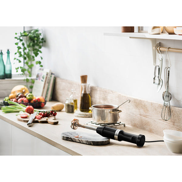 Mixeur plongeant 5 vitesses 180 W noir onyx Kitchenaid 5KHBV83EOB Kitchenaid - Mathon - 2
