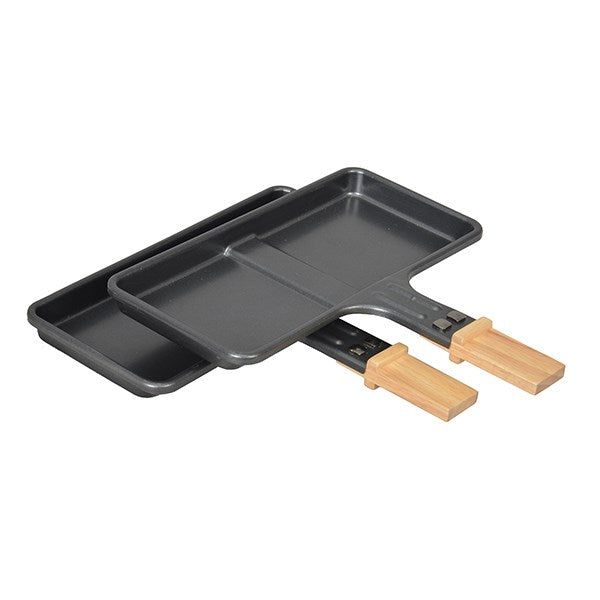 Appareil à raclette Bamboo 8 poêlons et 2 double poêlons 1500 W KCWOOD.8.MAXI Kitchen Chef Professional - Mathon - 3
