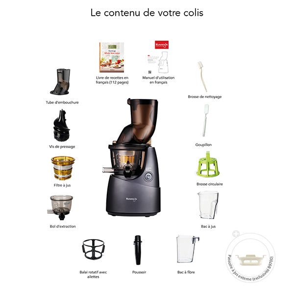 Extracteur de jus B9700BX anthracite Kuvings - Mathon - 3