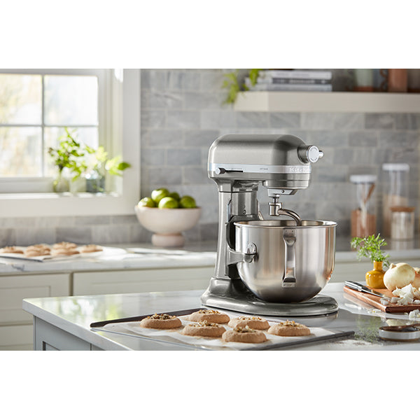 Robot pâtissier multifonction Artisan à bol relevable 5,6 L gris argent 5KSM60SPXECU  Kitchenaid - Mathon - 2