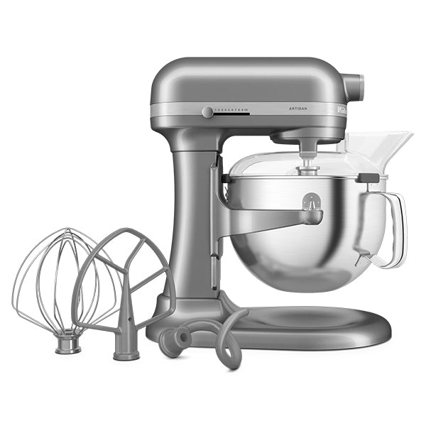 Robot pâtissier multifonction Artisan à bol relevable 5,6 L gris argent 5KSM60SPXECU  Kitchenaid - Mathon - 1