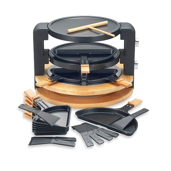 Raclette ronde multifonction 10 poêlons 1500 W Kitchen Chef Professional - Mathon - 1