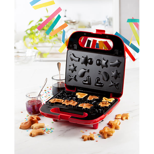 Gaufrier multifonctions 5 plaques 750 W Snack Party rouge Domo - Mathon - 6