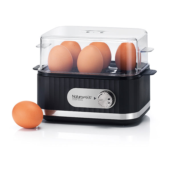 Cuiseur à œufs électrique 6 œufs 400 W noir Naturamix - Mathon - 1