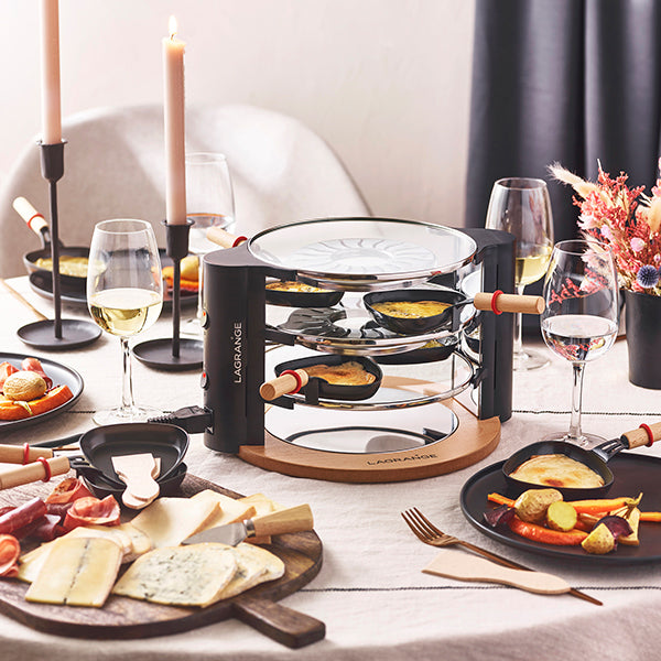 Raclette Evolution avec accessoires à fromage et deux grands poêlons Lagrange - Mathon - 3