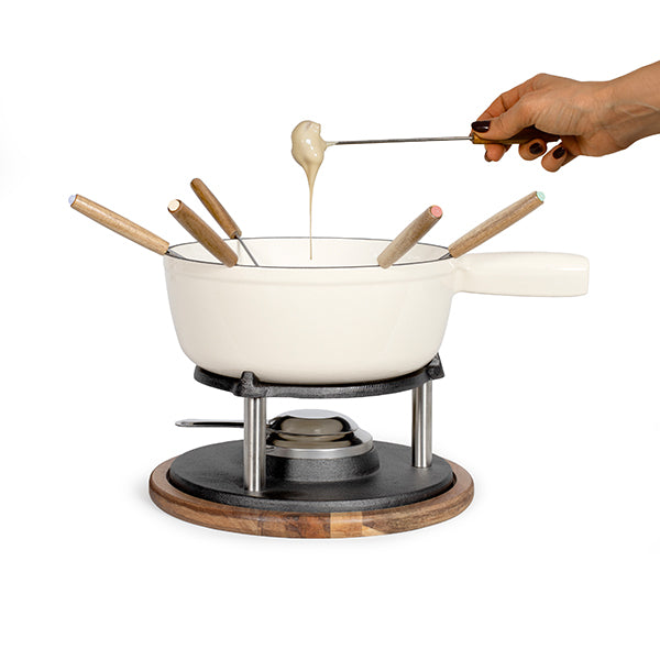 Service à fondue tradition crème 2,6 L 6 personnes Livoo - Mathon - 4