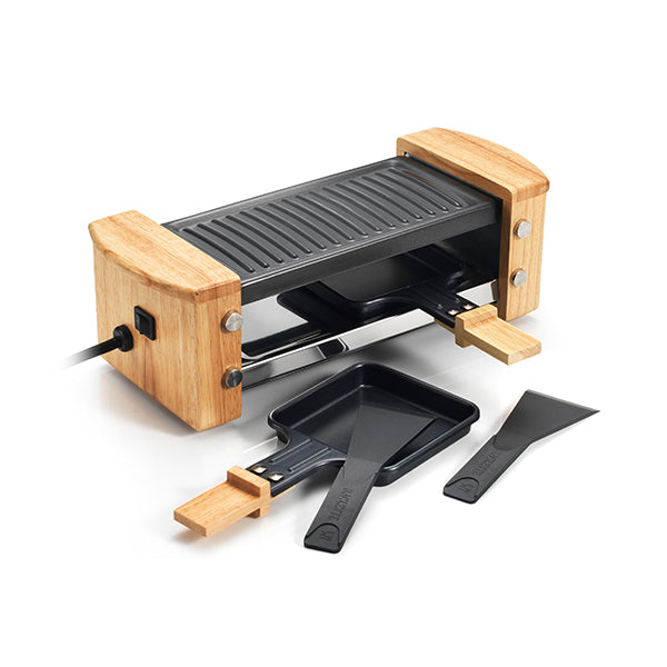 Appareil à raclette pour 2 personnes KCWOOD.2 finitions bois 350 W  Kitchen Chef Professional - Mathon - 3