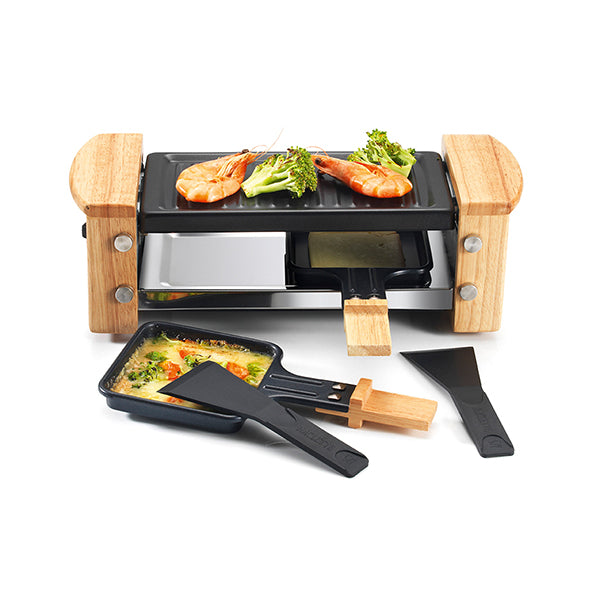 Appareil à raclette pour 2 personnes KCWOOD.2 finitions bois 350 W  Kitchen Chef Professional - Mathon - 2