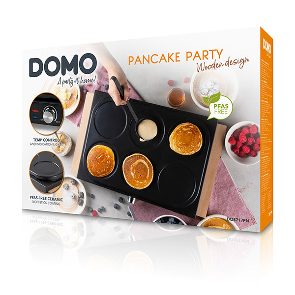 Crêpière électrique mini-crêpes 6 personnes DO8717PN 1000 W Domo - Mathon - 6