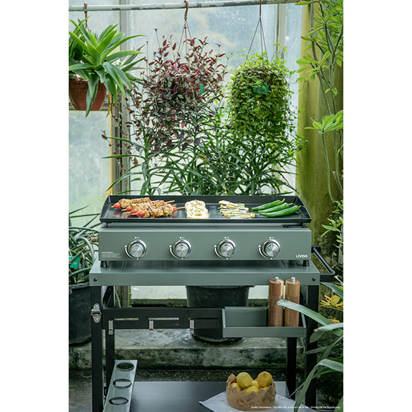 Plancha gaz 4 bruleurs 10 kW DOC325  Livoo - Mathon - 2