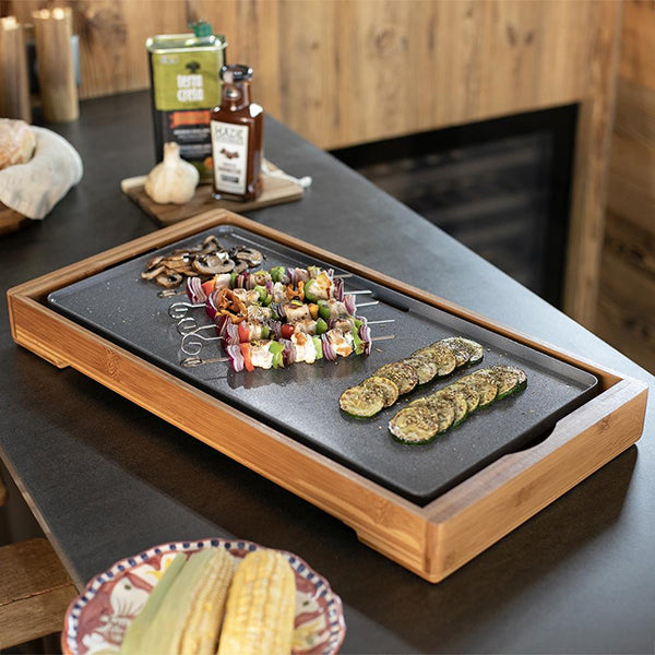 Plancha bambou revêtement céramique 2200 W DOC322 Livoo - Mathon - 3