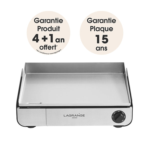 Plancha électrique Pro 50 noire et spatule en inox Lagrange - Mathon - 3