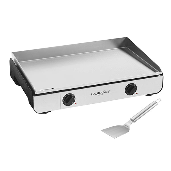 Plancha Pro 65 noire et spatule en inox Lagrange - Mathon - 1