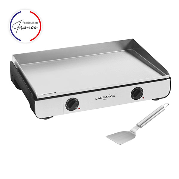 Lot plancha Pro 65 noire avec spatule en inox et sa housse de protection Lagrange - Mathon - 3
