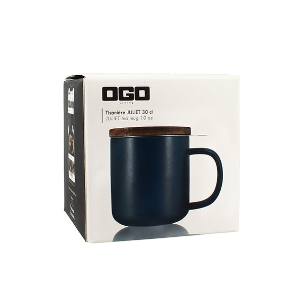 Tisanière mug Juliet en grès bleu 300 ml Ogo - Mathon - 4