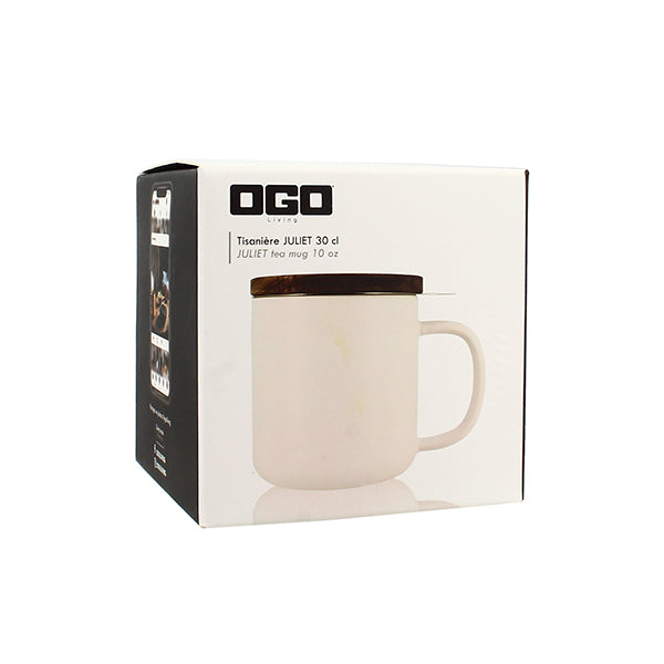 Tisanière mug Juliet en grès blanc 300 ml Ogo - Mathon - 4
