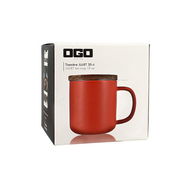 Tisanière mug Juliet en grès paprika 300 ml Ogo - Mathon - 4
