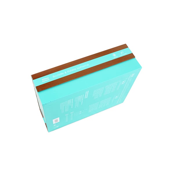 Coffret bois 1 bouteille 500 ml et 1 théière 350ml Yoko Design - Mathon - 5