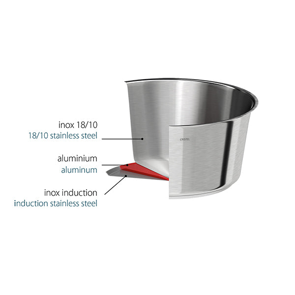 Poêle inox antiadhérente 1826 28 cm Cristel - Mathon - 2