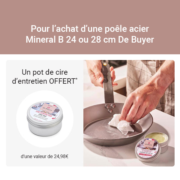 Lot 2 poêles acier Minéral B 24 et 28 cm De Buyer - Mathon - 2