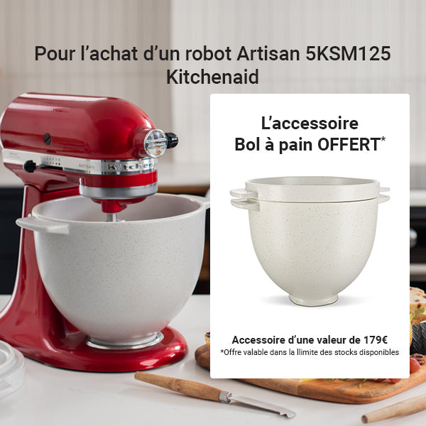 Robot pâtissier multifonction Artisan Rouge Empire 300 W 5KSM125EER Kitchenaid - Mathon - 2