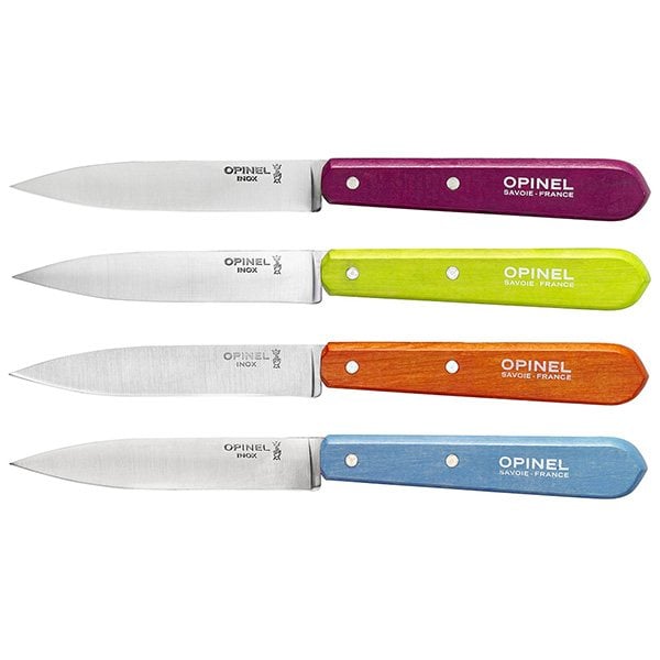 Coffret 4 couteaux office N°112 lame inox 10 cm 4 coloris - Mathon - 1