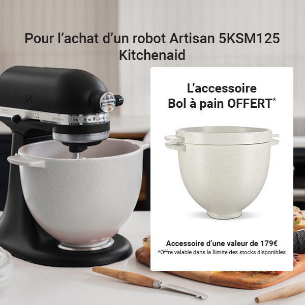 Robot pâtissier Multifonction Artisan Noir Onyx 300 W 5KSM125EOB Kitchenaid - Mathon - 2