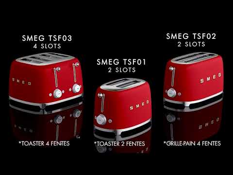 Toaster 2 fentes noir 950 W TSF01BLEU Smeg - Mathon - 6