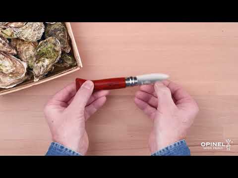 Couteau à huîtres et coquillages pliant N°9 lame inox 6,5 cm Opinel - Mathon - 5